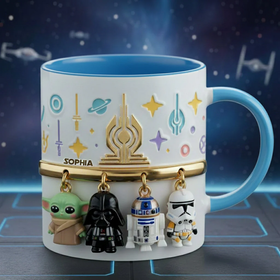 The Galaxy 2 - Personalized The Force Accent Mug