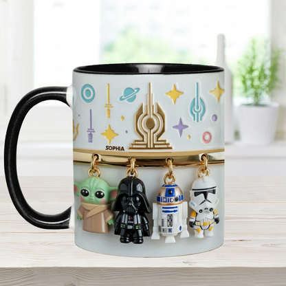 The Galaxy 2 - Personalized The Force Accent Mug