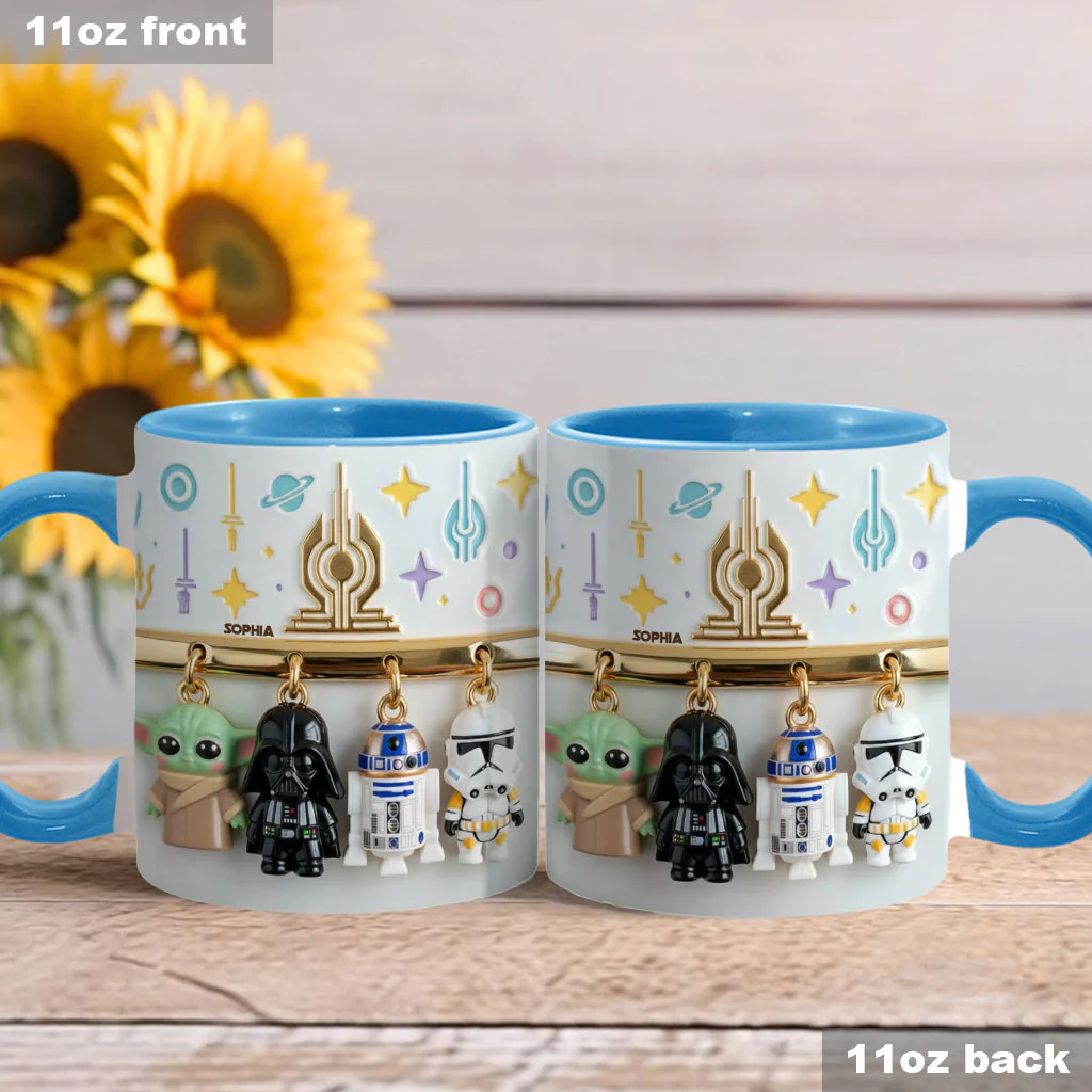 The Galaxy 2 - Personalized The Force Accent Mug