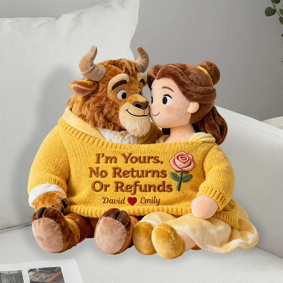 I'm Yours - Personalized Mouse Shaped Pillow