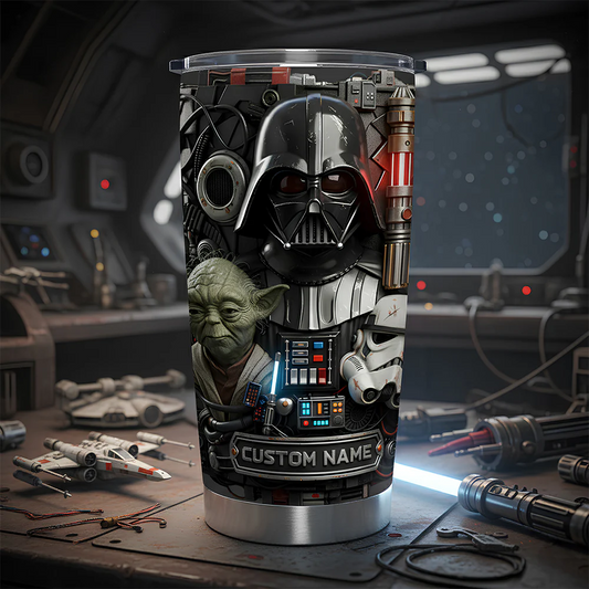 Dark Space Warrior - Personalized The Force Tumbler