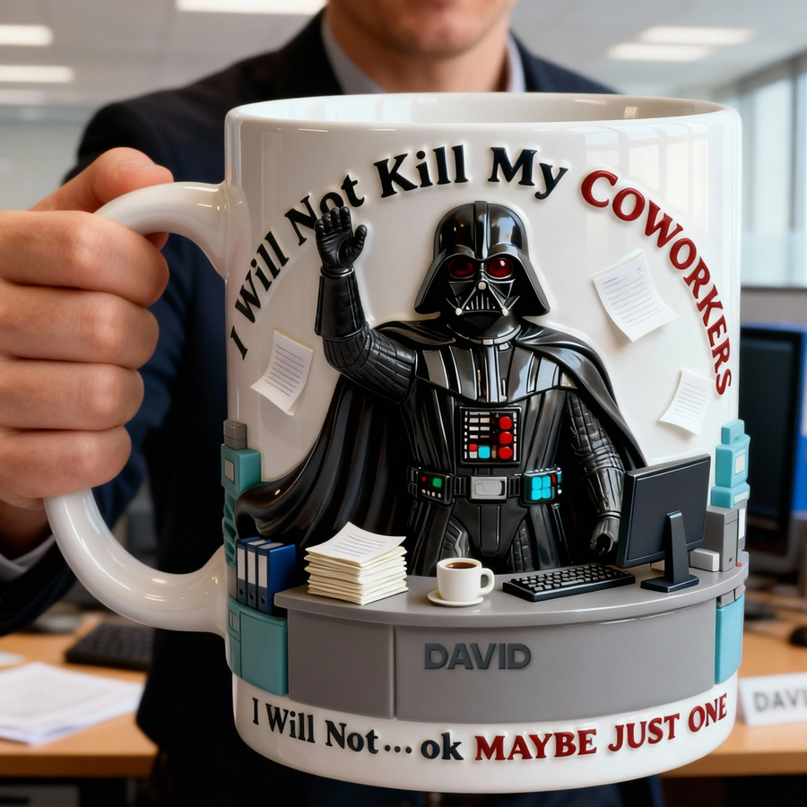 Funny Office - Personalized The Force Accent Mug