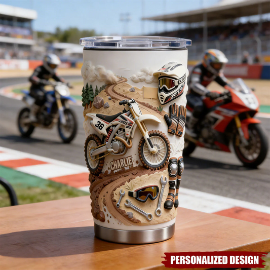 Cool Dirt Bike,Motocross-Personalized Dirt Bike Tumbler