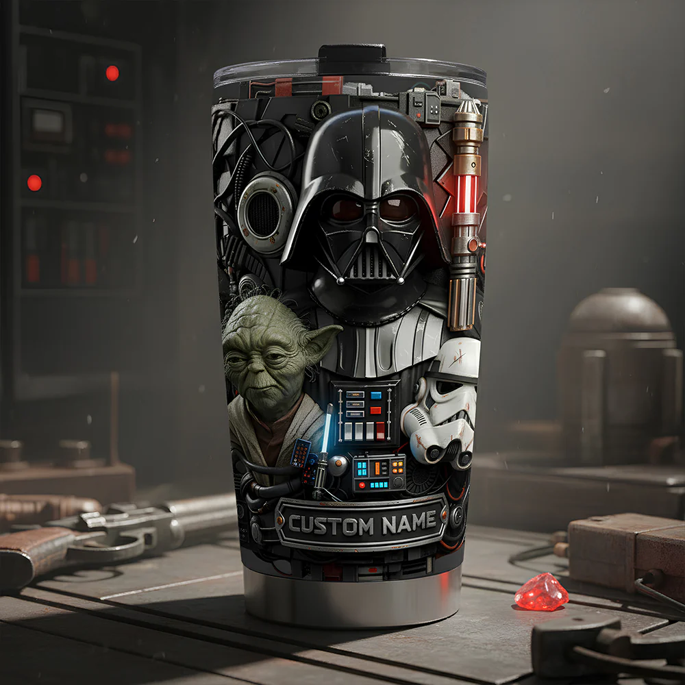 Dark Space Warrior - Personalized The Force Tumbler
