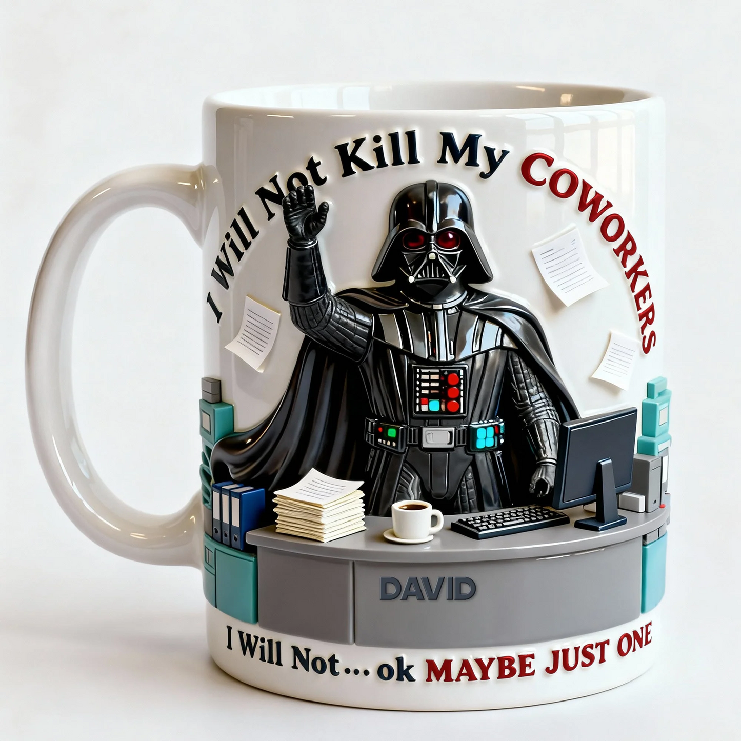 Funny Office - Personalized The Force Accent Mug