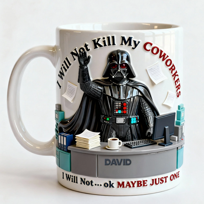 Funny Office - Personalized The Force Accent Mug
