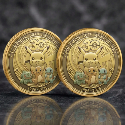 Pocket Monster 30th Anniversary Commemorative Coin 1996–2026 – Collector Edition Coin