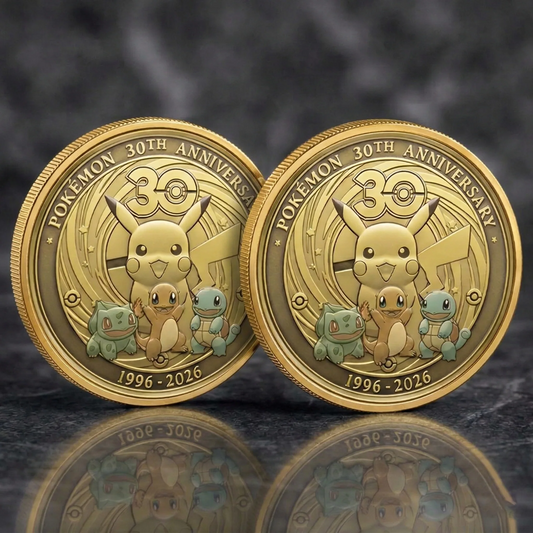 Pocket Monster 30th Anniversary Commemorative Coin 1996–2026 – Collector Edition Coin