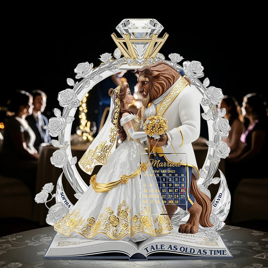 Fairy Tale Romantic Couple Acrylic Plaque Personalized Gifts For Couple