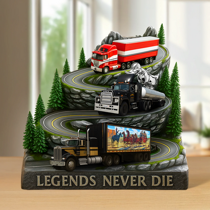Classic Truck Movie Acrylic Plaque - Personalized Gifts For Trucker