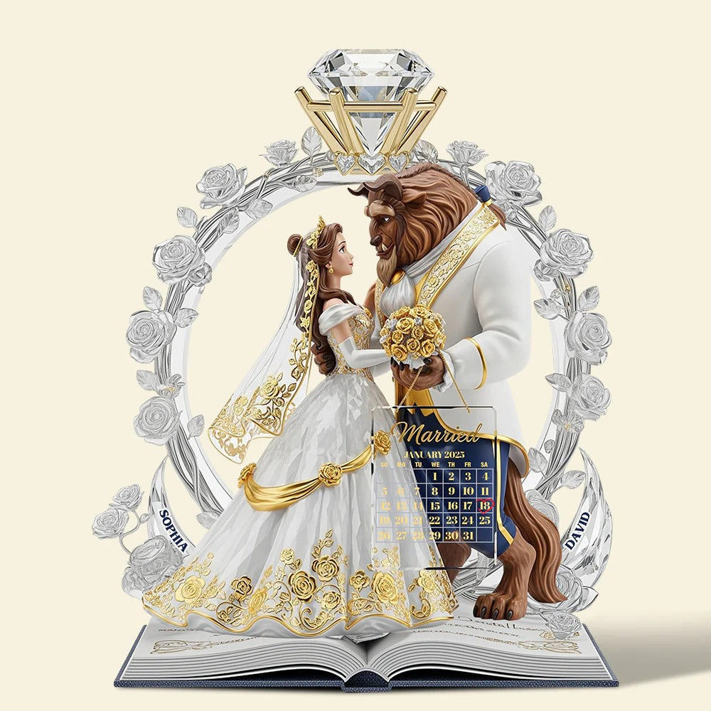 Fairy Tale Romantic Couple Acrylic Plaque Personalized Gifts For Couple