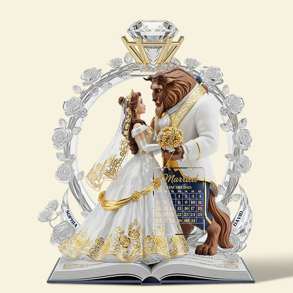 Fairy Tale Romantic Couple Acrylic Plaque Personalized Gifts For Couple