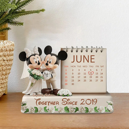 Together Since Mouse Couple - Personalized Mouse Custom Shaped Acrylic Plaque