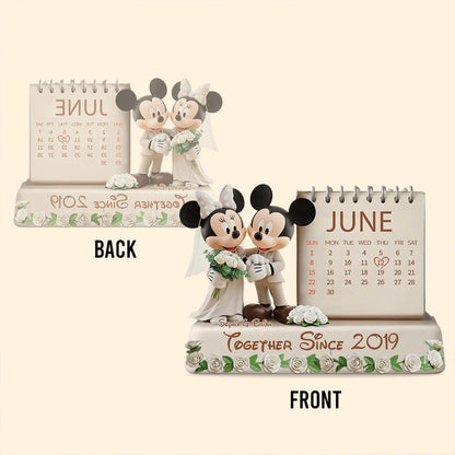 Together Since Mouse Couple - Personalized Mouse Custom Shaped Acrylic Plaque