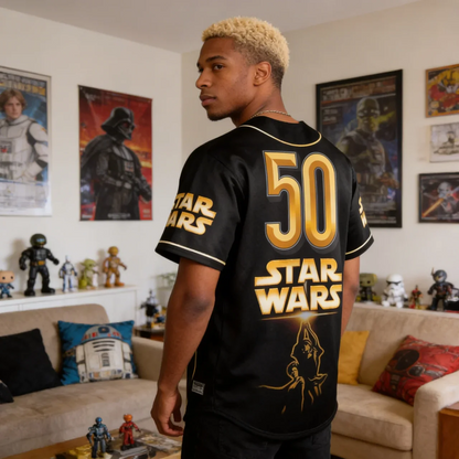 Galaxy Star Celebrating 50th Anniversary - Personalized Baseball Jersey