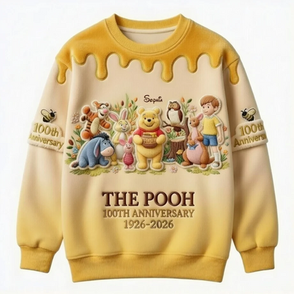 Honey Bear Celebrate Our 100th Anniversary 2 - Personalized All Over Shirt