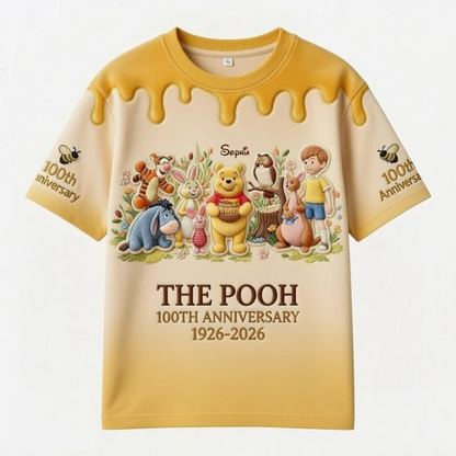 Honey Bear Celebrate Our 100th Anniversary 2 - Personalized All Over Shirt