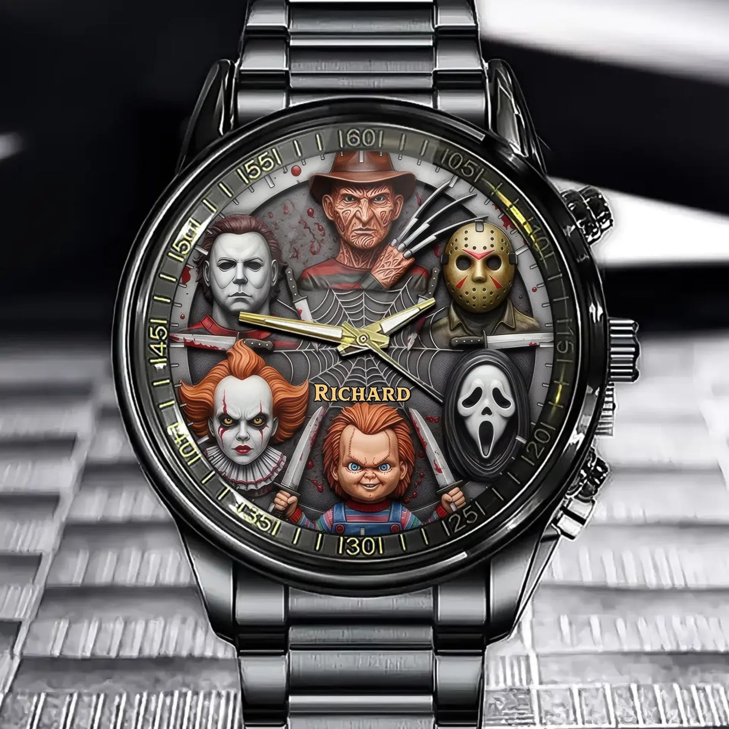 Legendary Horror Characters Watch, Personalized Gifts For Horror Movie Fans