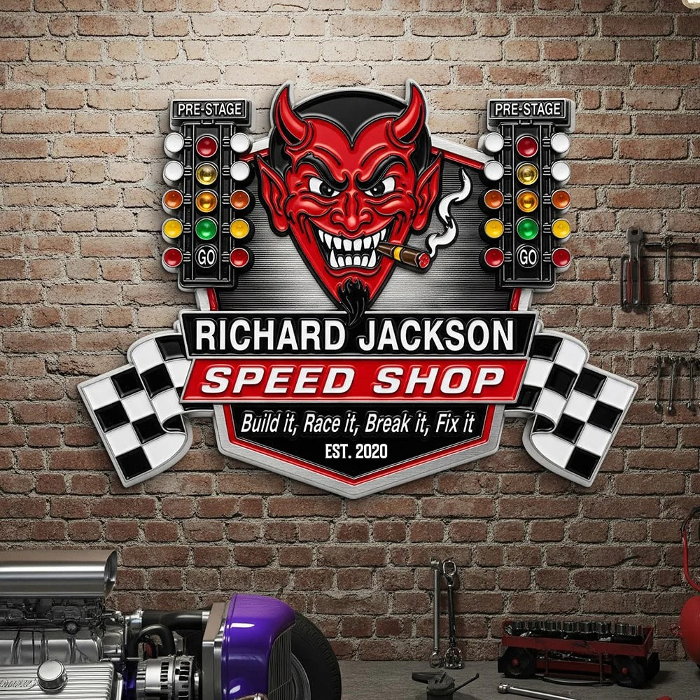 Drag Racing Metal Sign - Personalized Gifts For Racing Lovers