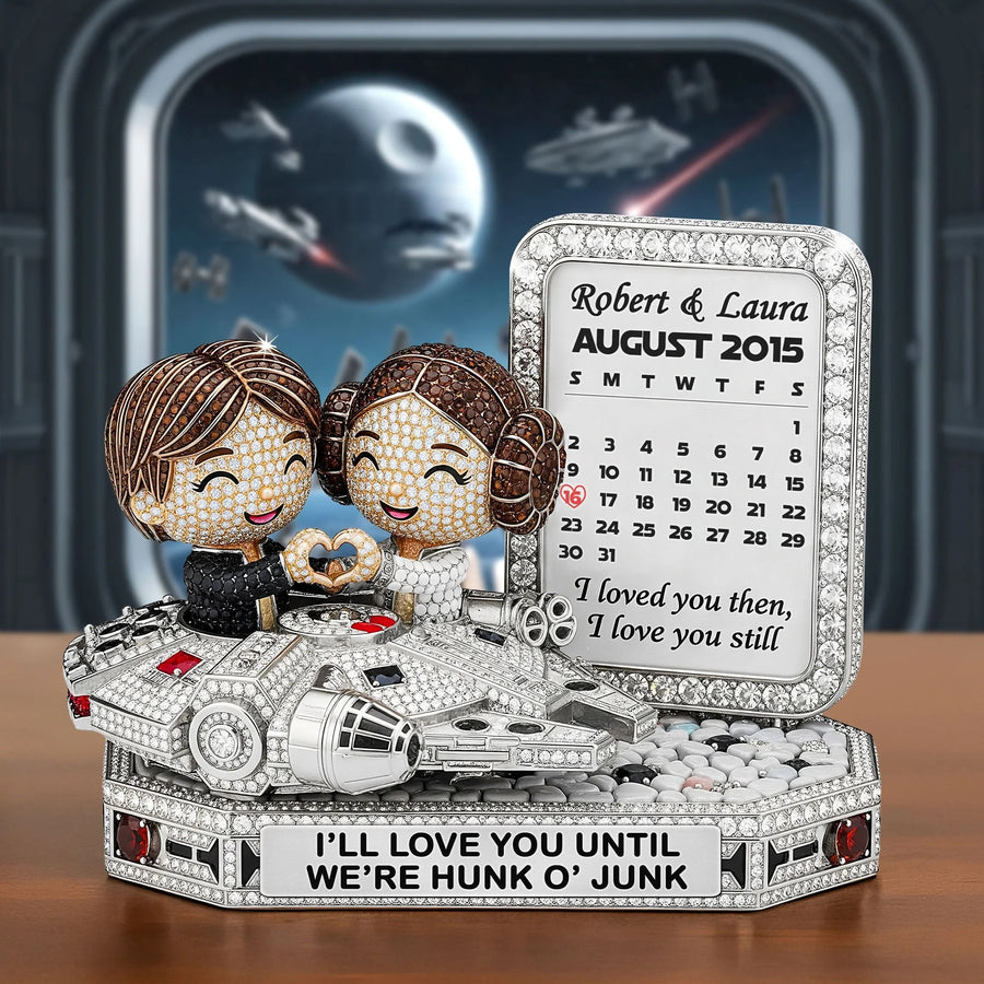 Cute Galaxy Couple Plaque - Personalized Gifts For Couple
