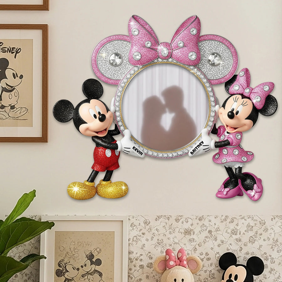 Sweet Couple Wall Hanging Mirror Personalized Gifts For Couple