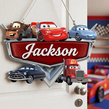 Racing Crew Acrylic Sign - Personalized Gifts For Kids