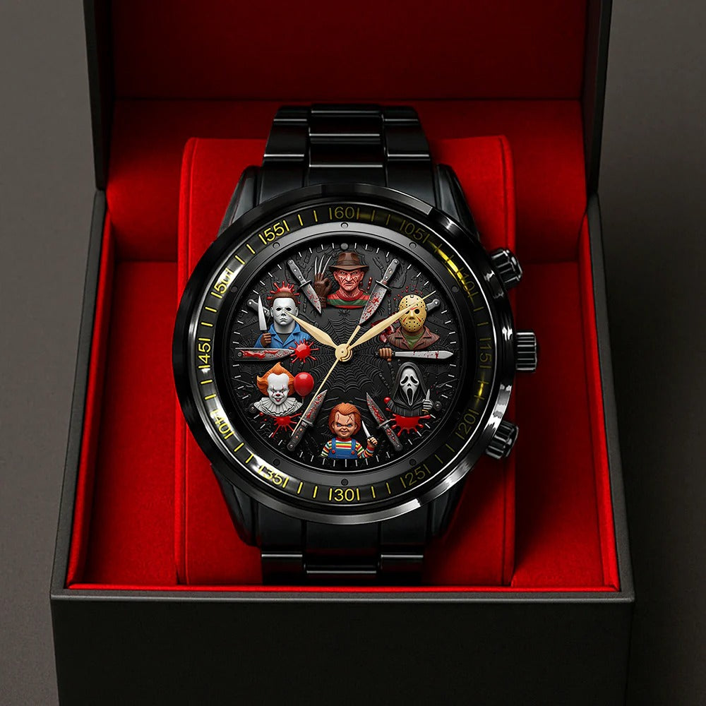 Horror Men's Watch, Personalized Gifts For Horror Movie Fans