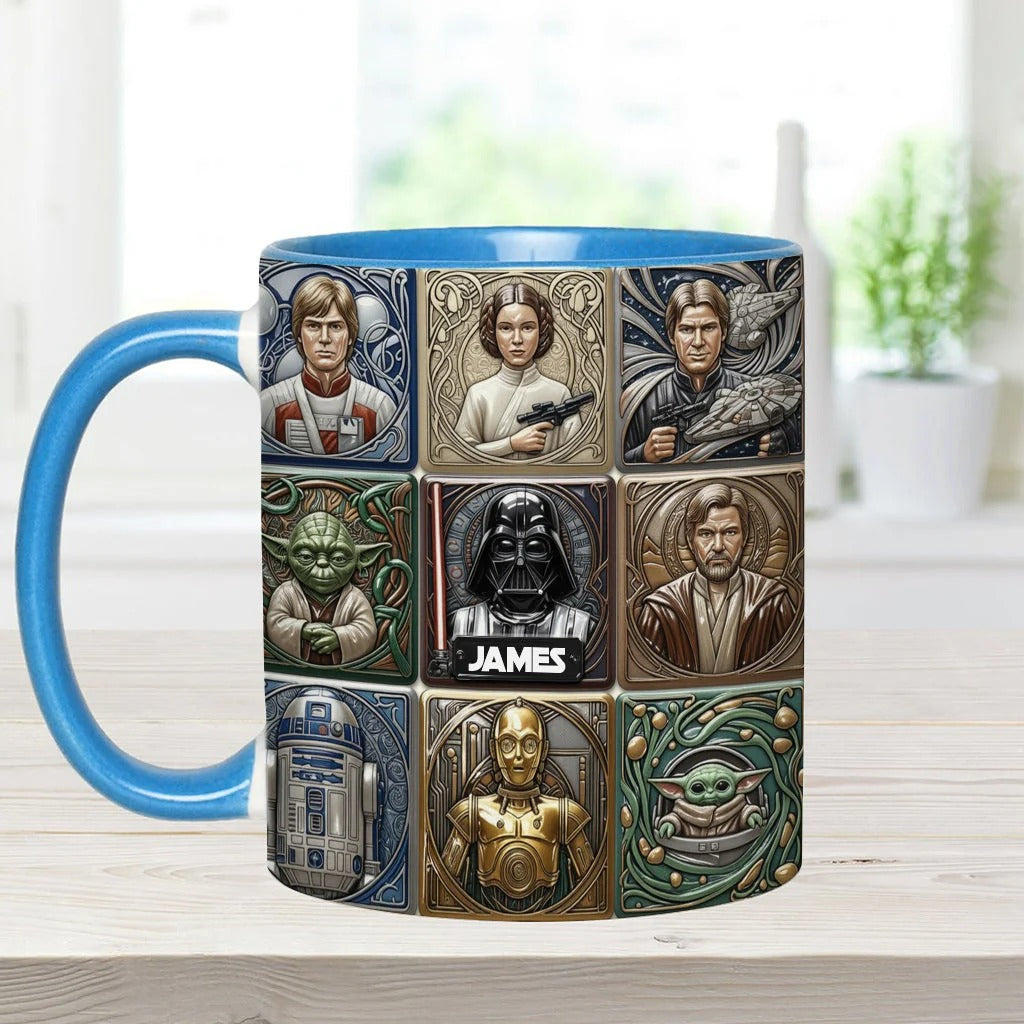 The War Of The Stars - Personalized The Force Accent Mug