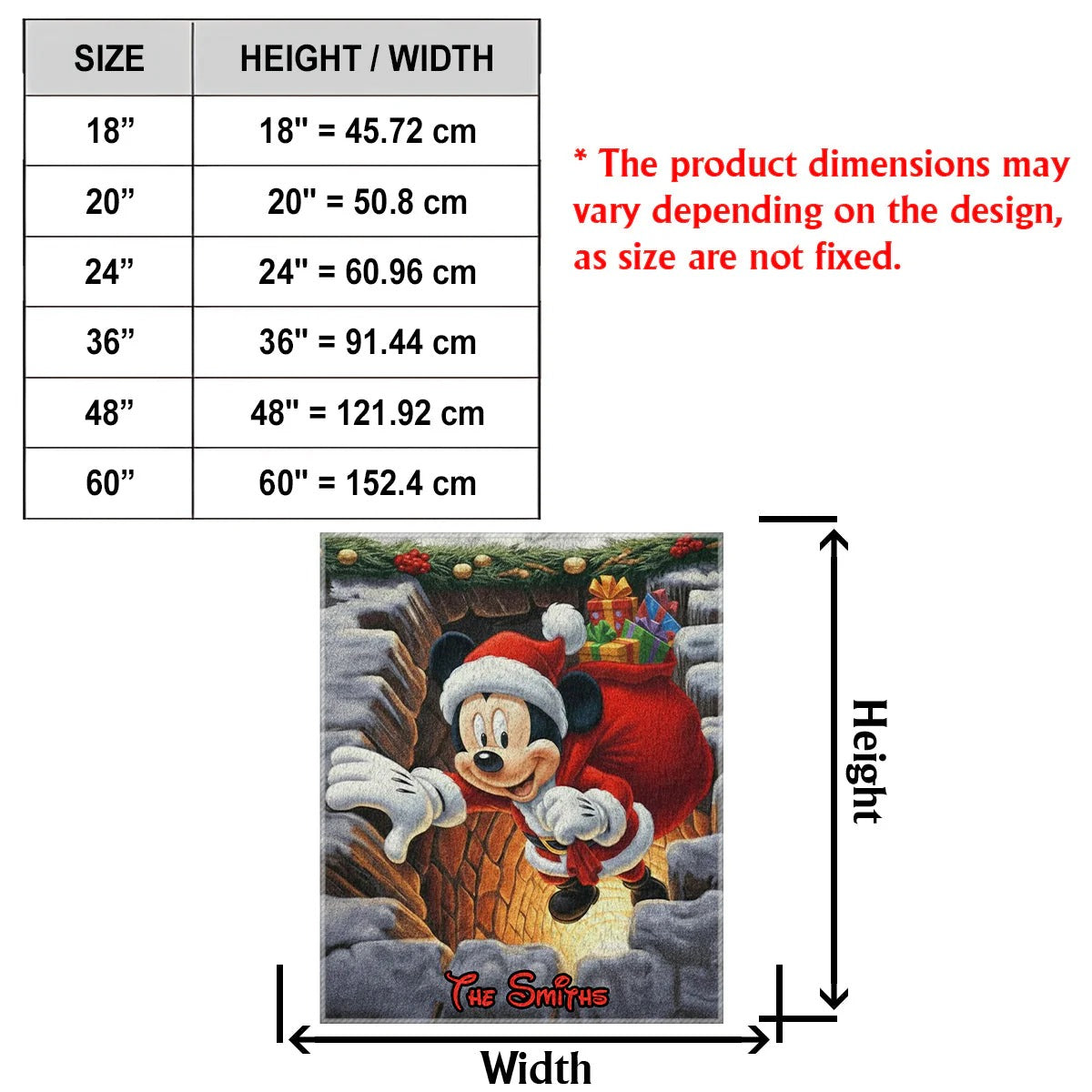 Magical Christmas - Personalized Mouse Non-Slip Tufted Rug