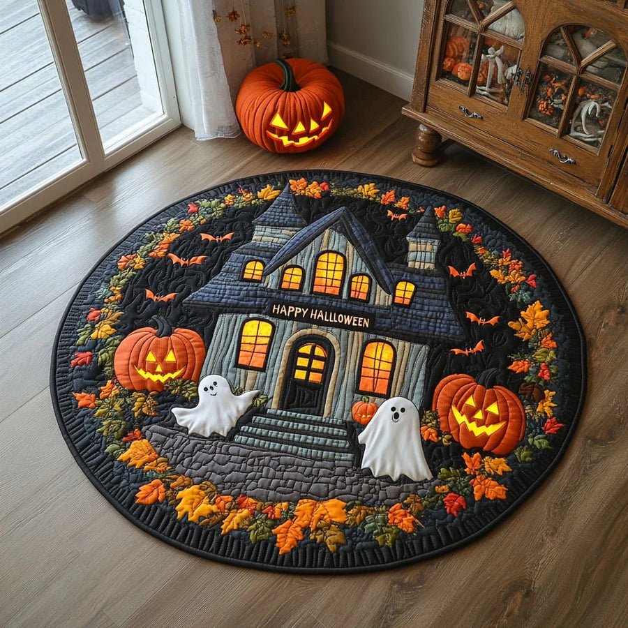 Haunted House - Personalized The Force Shaped Doormat/ Rug