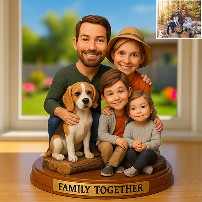 Custom Pet Photo Cartoon Style Acrylic Plaque