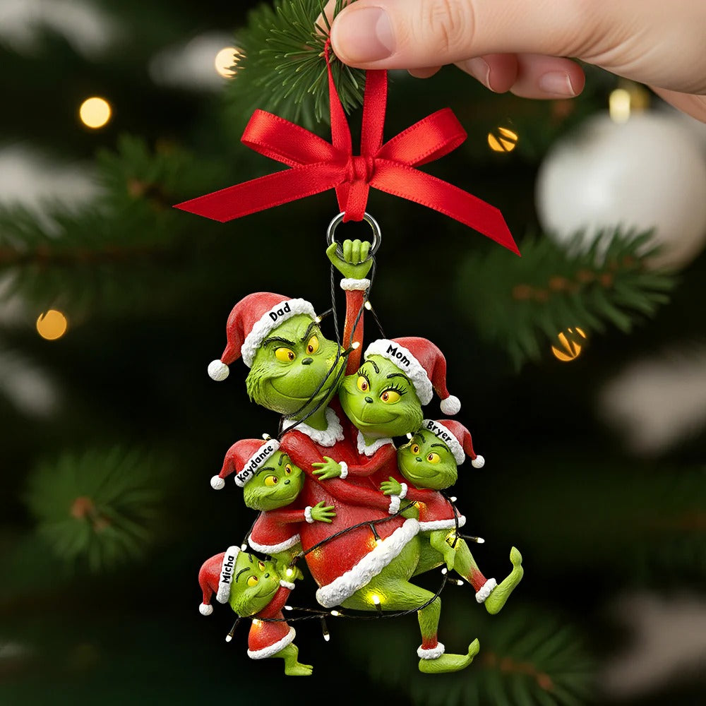 Fun Mischievous Christmas Ornament Personalized Gifts For Family