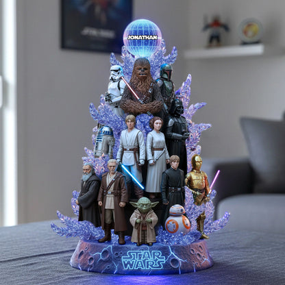 Epic Heroes - Personalized The Force Custom Shaped Acrylic Plaque