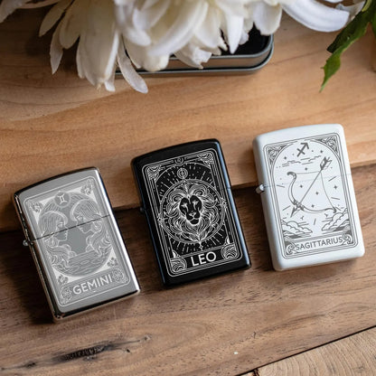 Zodiac Card Lighters, Zodiac Gift, Horoscope Tarot Card Star Sign