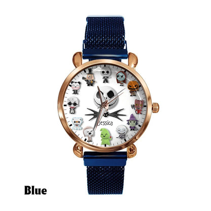 Spooky Pumpkin King - Personalized Nightmare Women Hand Watch