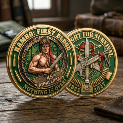 Jungle Warrior 45th Anniversary Commemorative Coin 1982–2027 – Action Hero Collector Coin