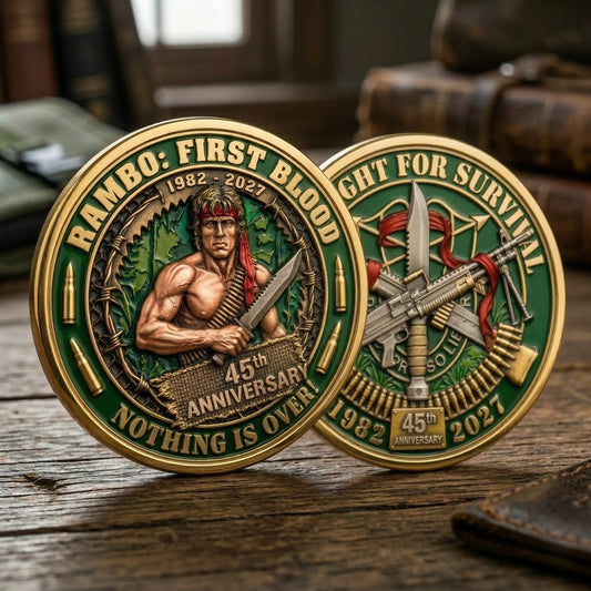 Jungle Warrior 45th Anniversary Commemorative Coin 1982–2027 – Action Hero Collector Coin