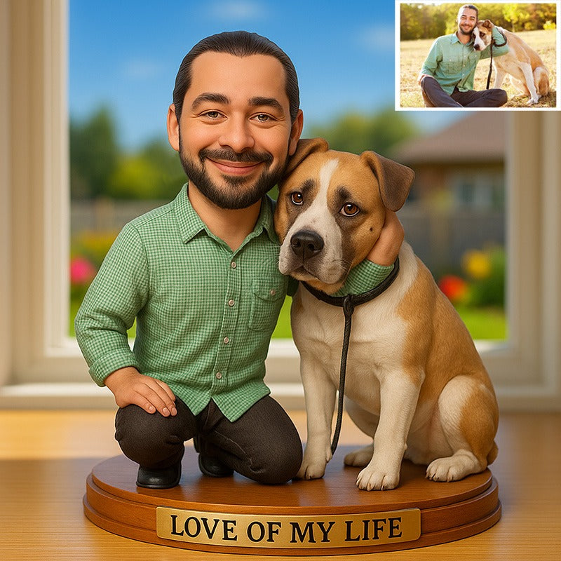Custom Pet Photo Cartoon Style Acrylic Plaque