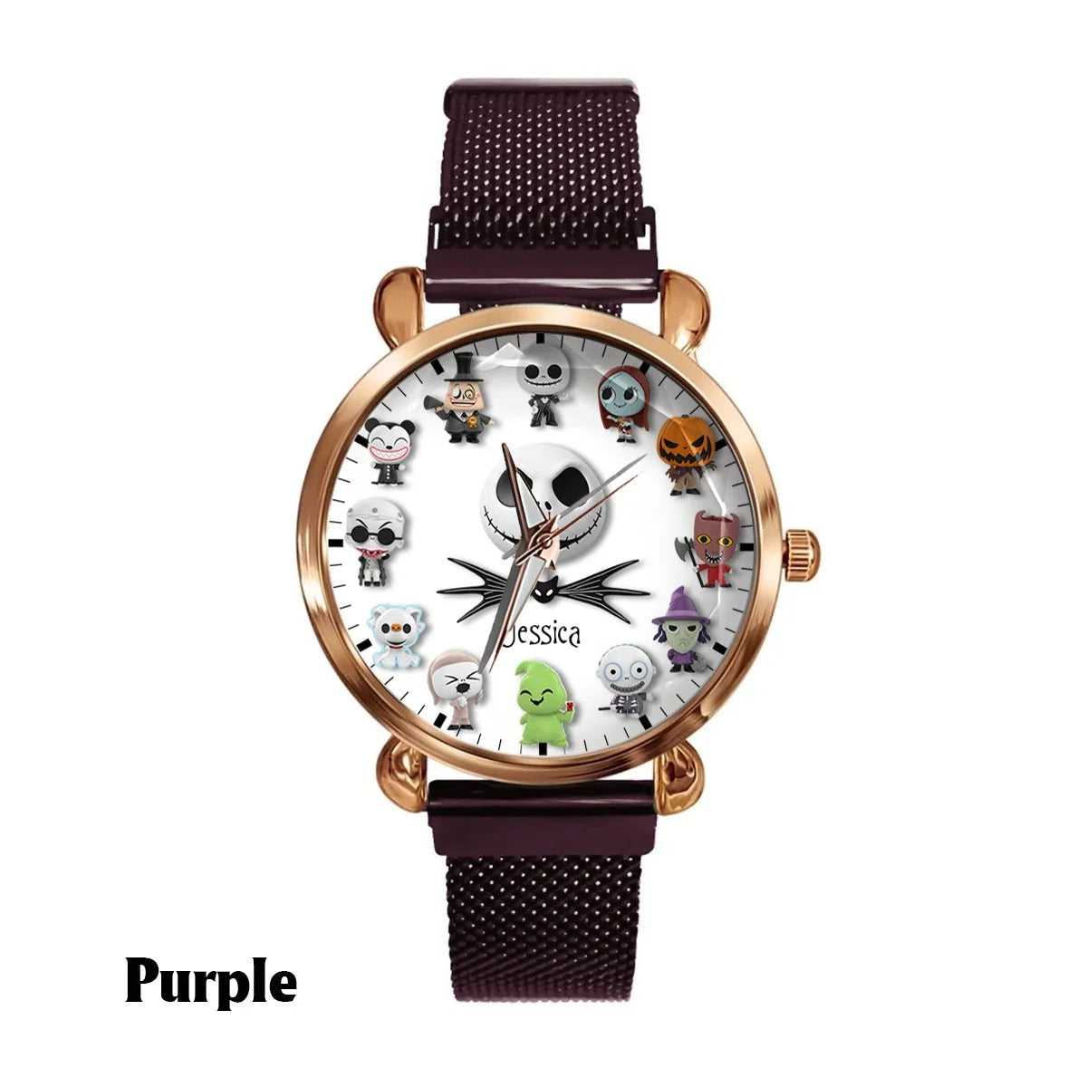 Spooky Pumpkin King - Personalized Nightmare Women Hand Watch