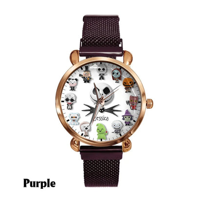 Spooky Pumpkin King - Personalized Nightmare Women Hand Watch