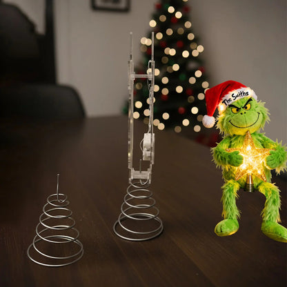 Merry Christmas - Personalized Stole Christmas LED Light Tree Topper