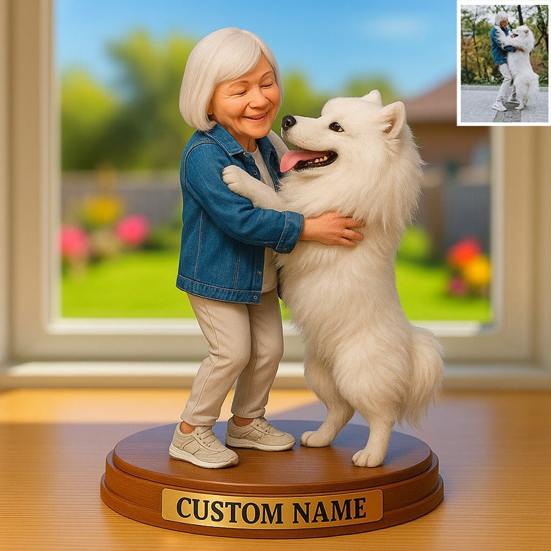 Custom Pet Photo Cartoon Style Acrylic Plaque