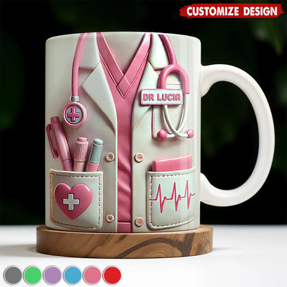 Medical Appreciation Design With Stethoscope - Personalized Coffee Mug