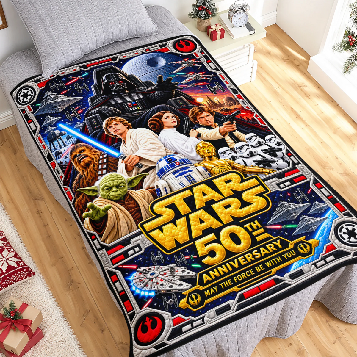50th Anniversary Of Space Warrior Custom Name Christmas Gift For Fan Movies - Personalized Blanket