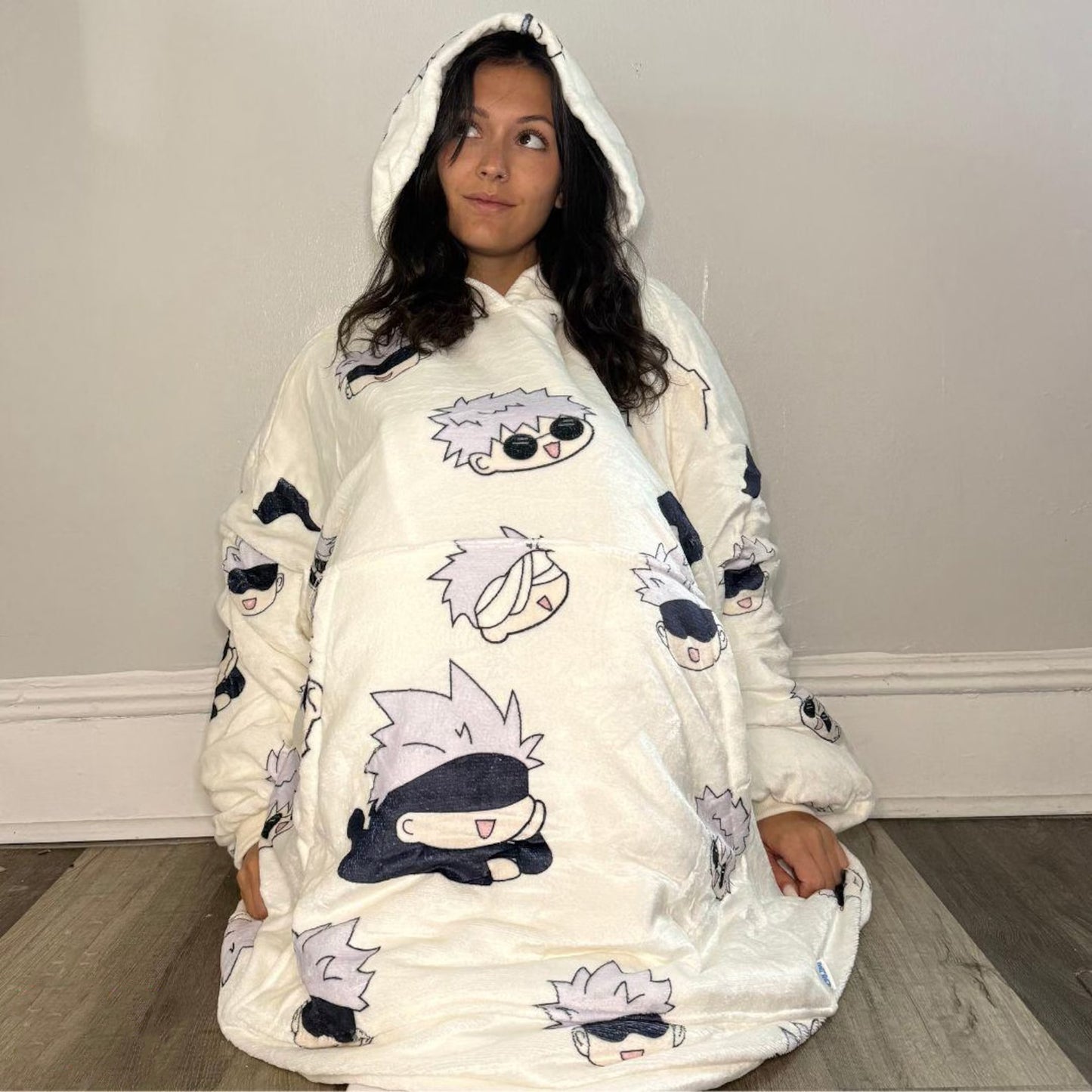 Anime Chibi - Personalized Anime Blanket Hoodie
