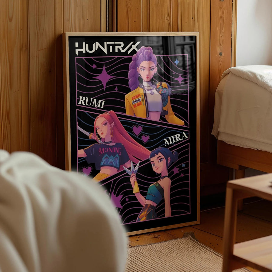 Kpop Hunters Poster, Fan Art, Wall Art and Decor