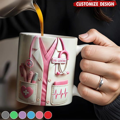 Medical Appreciation Design With Stethoscope - Personalized Coffee Mug