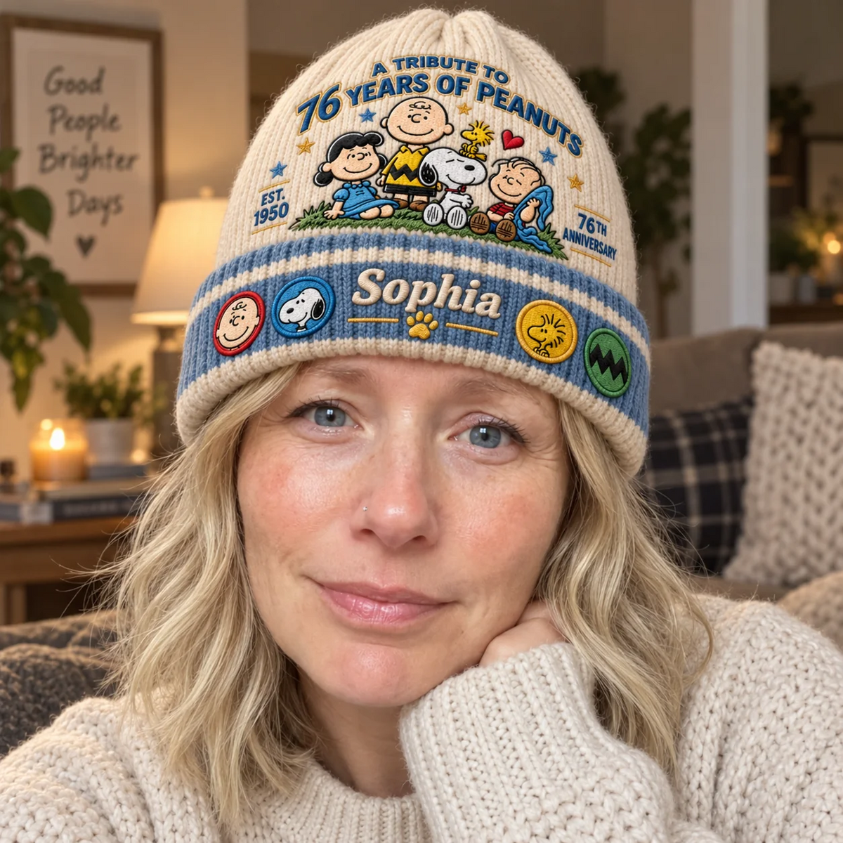 Vintage Cartoon A tribute To 76 Years Of Nutty Gang - Personalized Beanie Hat