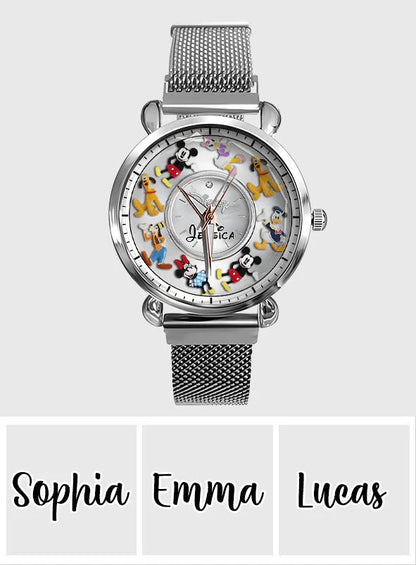 Magical Friends - Personalized Mouse Women Hand Watch