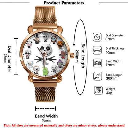 Spooky Pumpkin King - Personalized Nightmare Women Hand Watch